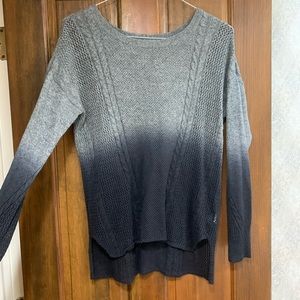 AEO Grey Ombré Knit Sweater